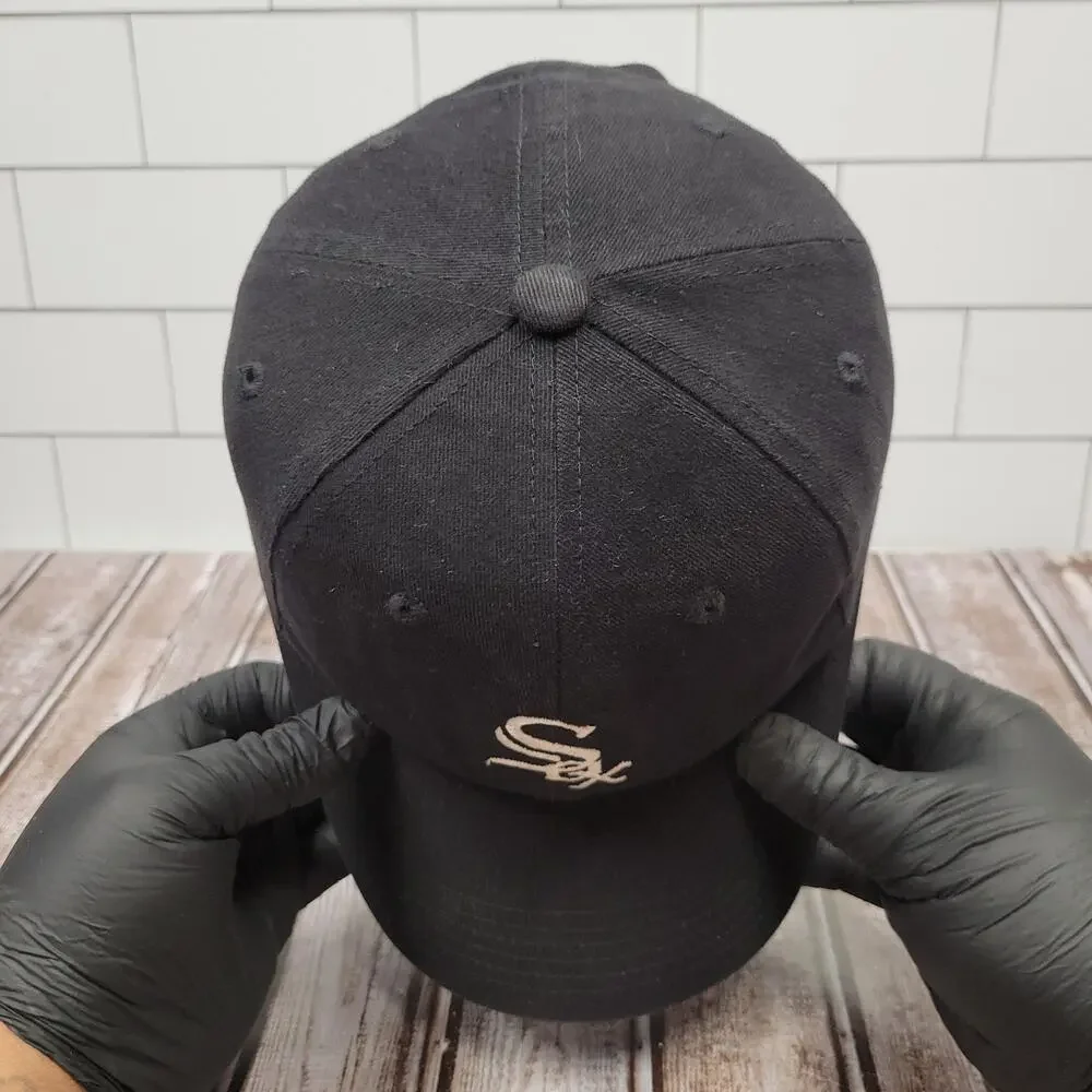 Chicago White Sox MLB Genuine Merchandise Black Adjustable Dad Hat Cap OSFA
